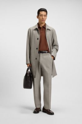 Pallas polo shirt in cotton piqu&eacute; with logo details, Brown