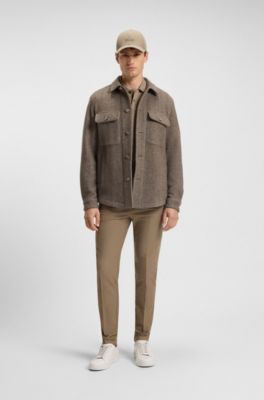 Pallas polo shirt in cotton piqu&eacute; with logo details, Light Brown