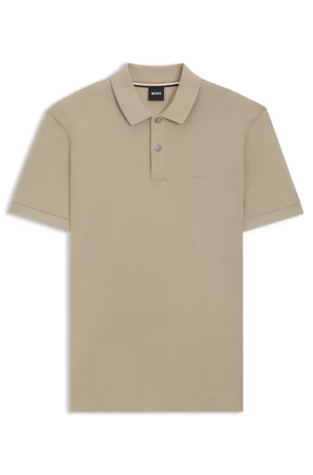 Polo Pallas en piqué de coton avec détails logotés
