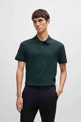 Dark green shop hugo boss polo