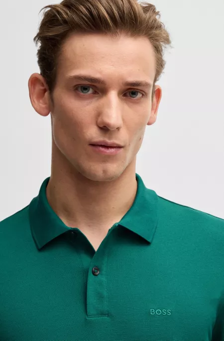 Pallas polo shirt in cotton piqué with logo details