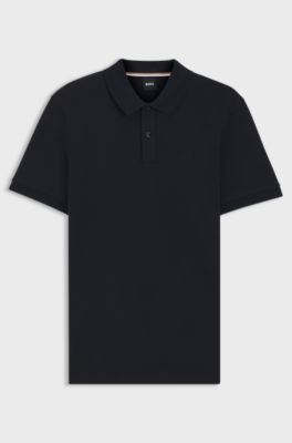 Pallas polo shirt in cotton piqu&eacute; with logo details, Dark Blue