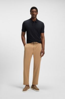 Pallas polo shirt in cotton piqu&eacute; with logo details, Dark Blue