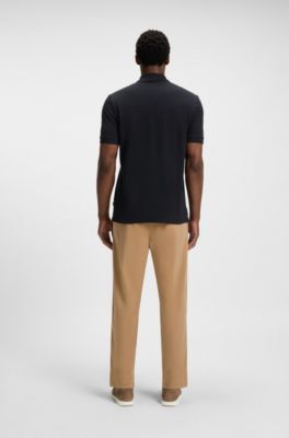 Pallas polo shirt in cotton piqu&eacute; with logo details, Dark Blue