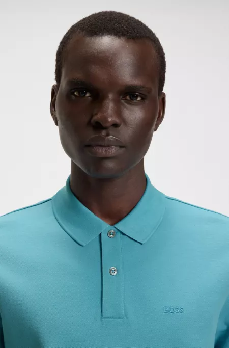 Pallas polo shirt in cotton piqué with logo details