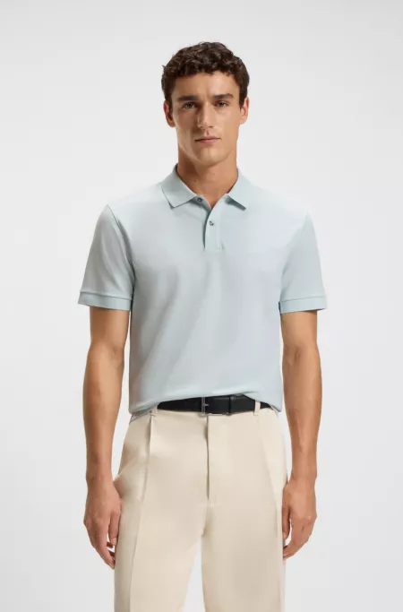 Polo Pallas en piqué de coton avec détails logotés