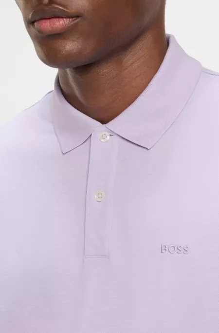 Pallas polo shirt in cotton piqué with logo details