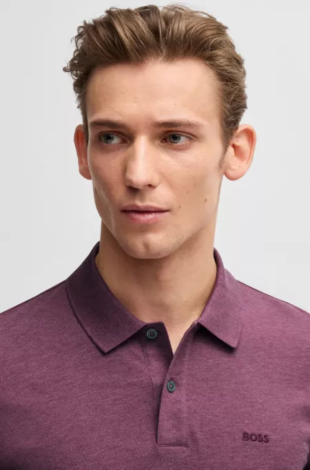 Pallas polo shirt in cotton piqué with logo details