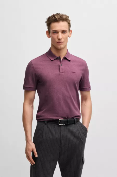 Pallas polo shirt in cotton piqué with logo details