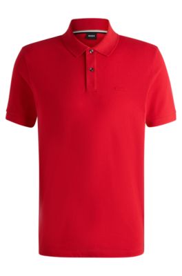 BOSS Regular fit polo shirt in cotton with embroidered logo