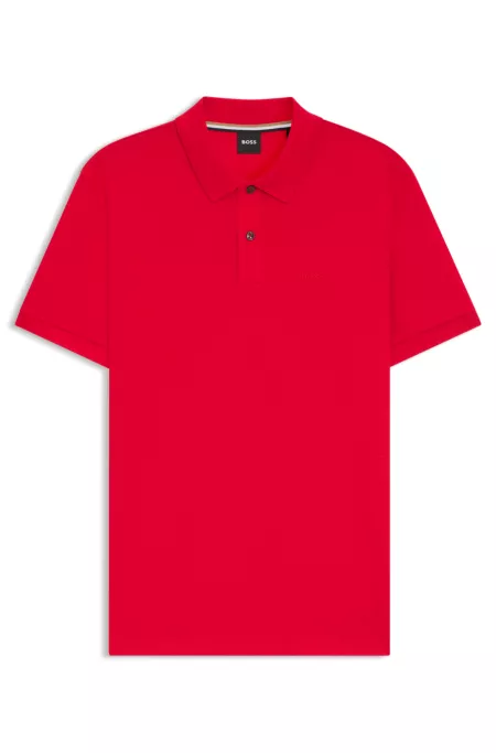 Polo Pallas en piqué de coton avec détails logotés