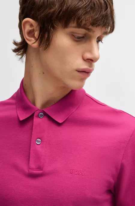 Pallas polo shirt in cotton piqué with logo details
