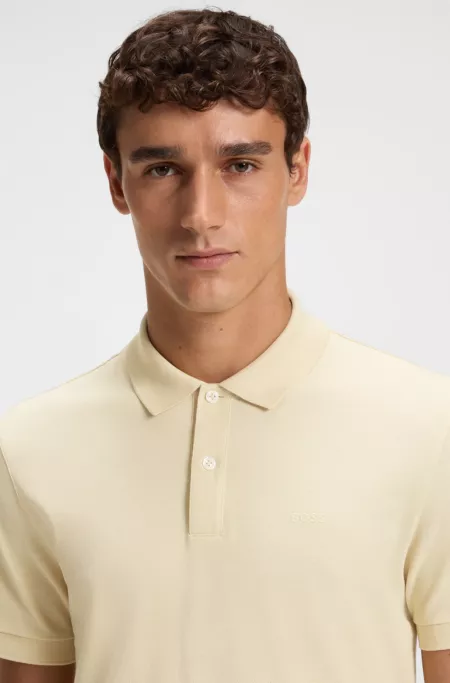 Pallas polo shirt in cotton piqué with logo details