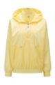 Outerwear jacket with zipped hood, Light Yellow