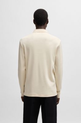 BOSS - Interlock-cotton polo shirt with embroidered logo