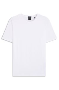 Camiseta slim fit de algod&oacute;n mercerizado, Blanco