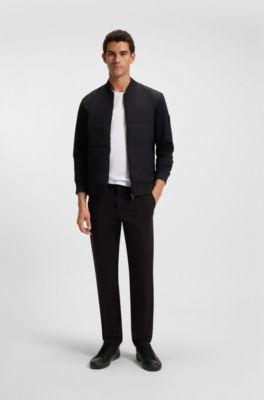 T-shirt slim fit in cotone mercerizzato, Bianco