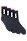 HUGO 雨果徽标饰罗纹短袜两双装,  001_Black