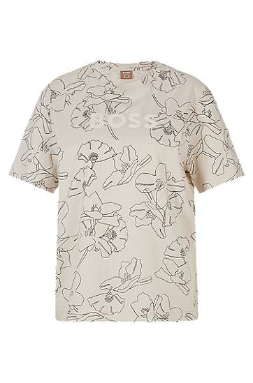 T-shirt en coton biologique à imprimé saisonnier