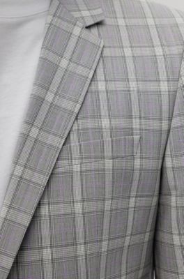 hugo boss tartan suit