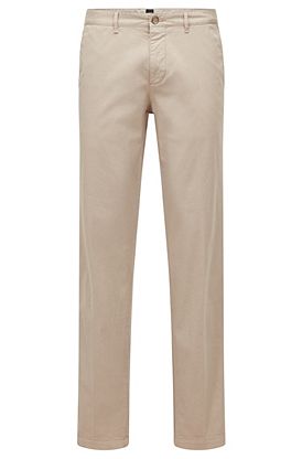 Regular-fit chinos in stretch-cotton gabardine