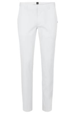 Hugo Boss Slim-fit Chinos In Stretch-cotton Gabardine