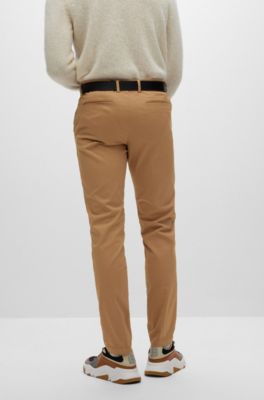 tan slim fit chinos