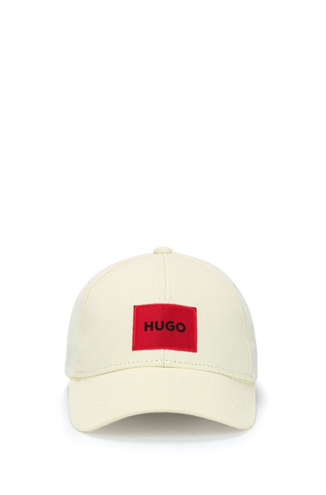 HUGO - Gorra en sarga de con logo roja
