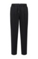 Relaxed-fit trousers in performance-stretch jersey, Black