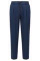 Relaxed-Fit Hose aus funktionalem Stretch-Jersey, Dunkelblau