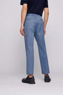 お得】 MELANGE STRAIGHT CHECK STRAIGHT 西日本産 SLACKS MELANGE