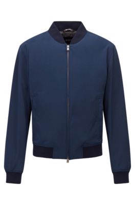 hugo boss blue bomber jacket