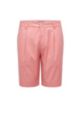 Tapered-fit shorts in stretch cotton, light pink