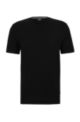 Regular-fit T-shirt van katoenen jersey, Zwart