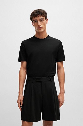 Cotton-jersey T-shirt in a regular fit, Black