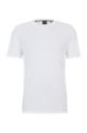 Regular-Fit T-Shirt aus Baumwoll-Jersey, Weiß