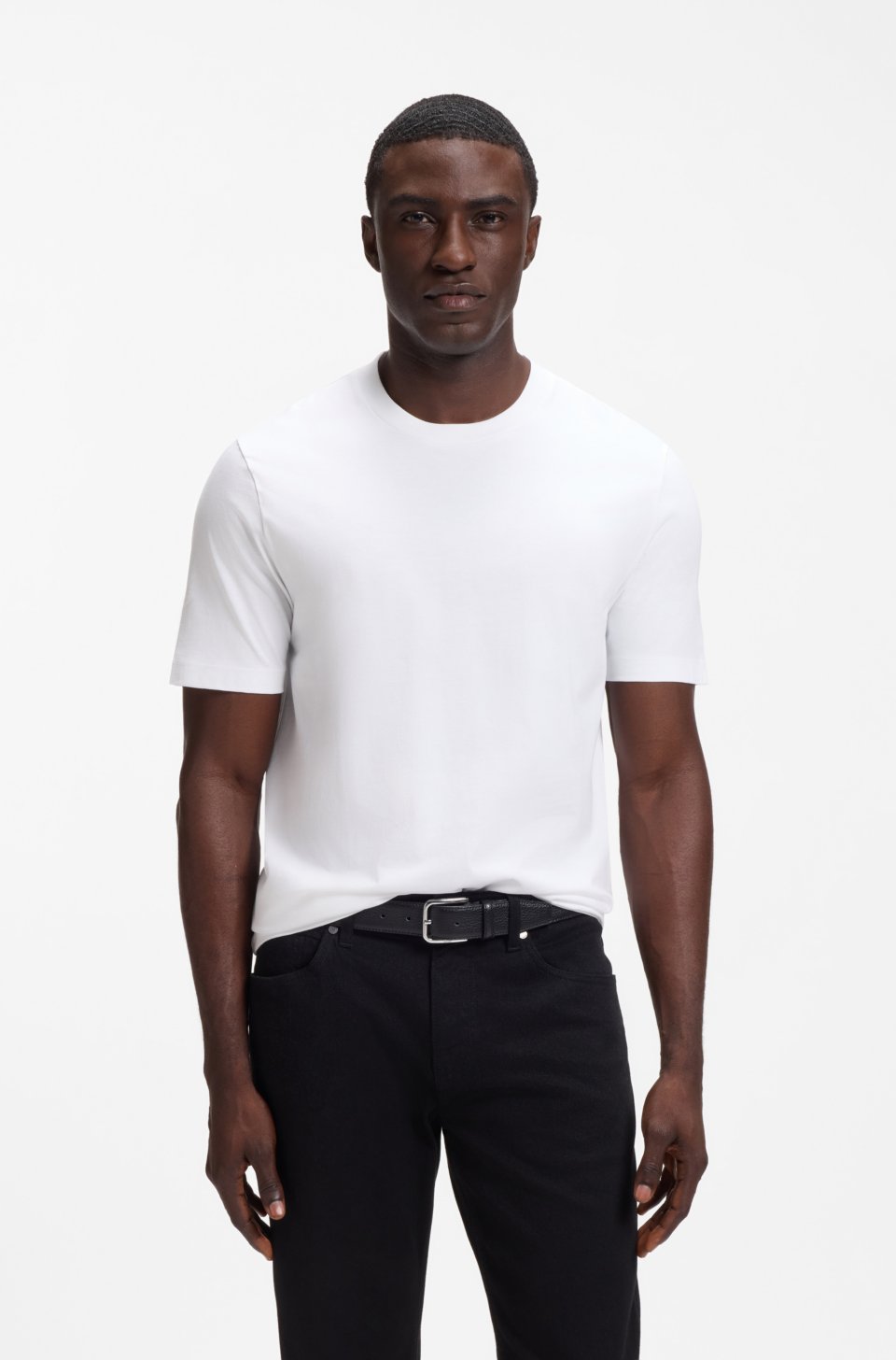 Regular-fit T-shirt in cotton jersey