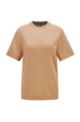 Maglia relaxed fit in cotone biologico, Beige