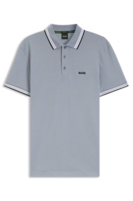 BOSS グレー ポロシャツ　新品未使用 BOSS - Paddy ポロシャツ コットンピケ - グレー