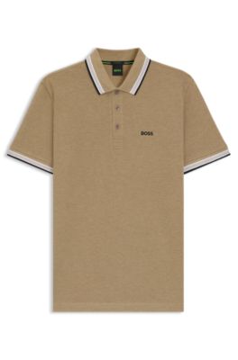 Paddy Poloshirt aus Baumwoll-Piqu&eacute;, Beige