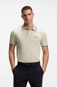 Paddy Poloshirt aus Baumwoll-Piqu&eacute;, Hellbeige