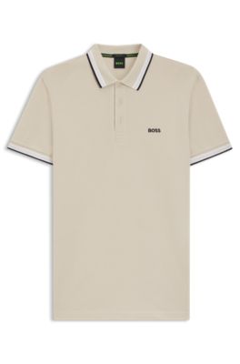 BOSS - Paddy ポロシャツ コットンピケ - ライトベージュ