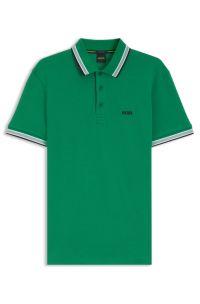 Paddy polo shirt in cotton piqu&eacute;, Green