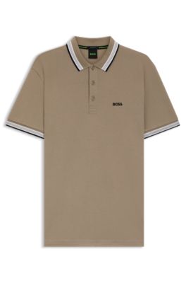 Paddy Poloshirt aus Baumwoll-Piqu&eacute;, Beige