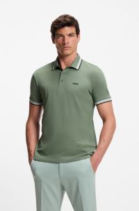 Polo Paddy in piqué di cotone, Verde