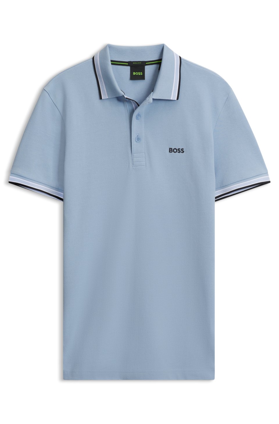 Cotton piqué polo shirt with logo details