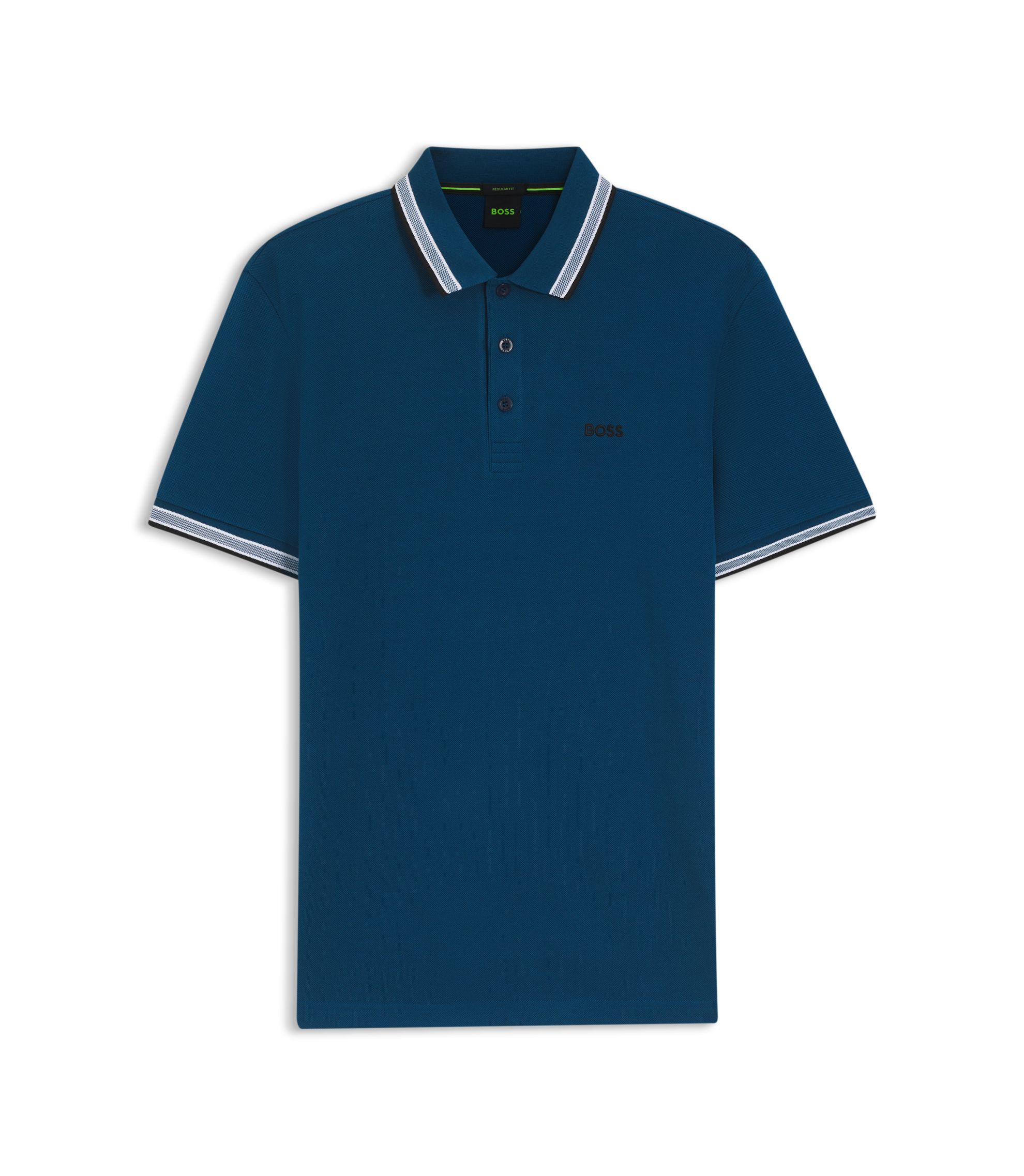 Hugo BOSS Paddy Pro ネイビー ポロシャツ BOSS - Paddy polo shirt in cotton piqué - Dark Blue