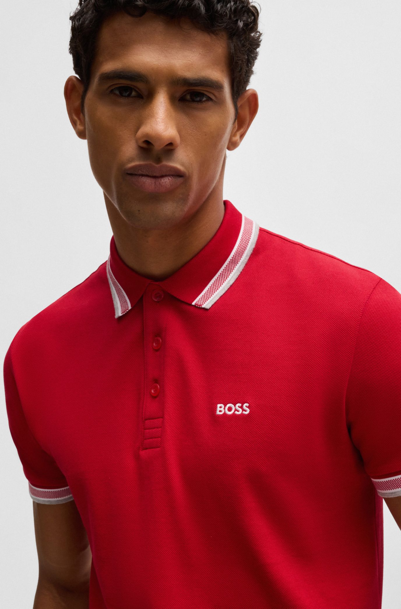 Red hugo boss polo shirt new arrivals