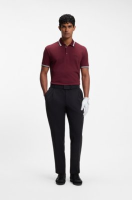 Cotton piqué polo shirt with logo details 2