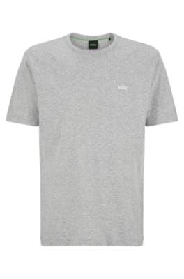 Hugo Boss Regular-fit Logo T-shirt In Organic Cotton